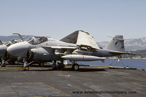 US Navy VA-35 Grumman A-6E Intruder 159179/AA-507 on board USS Saratoga (1992)