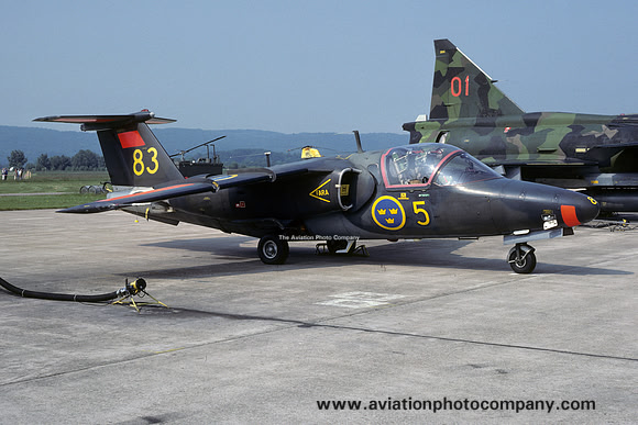 Swedish Air Force F5 SAAB 105 Sk60 60083 (1986)