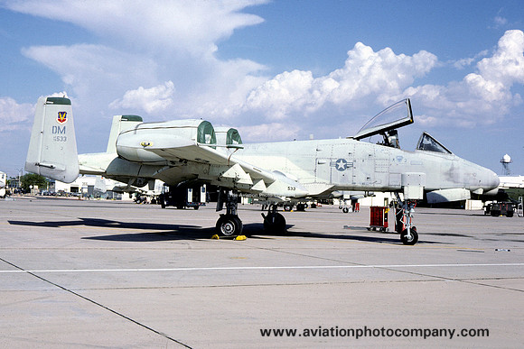 USAF 355 TFW 358 TFS Fairchild A-10A Thunderbolt 76-0533/DM (1980)