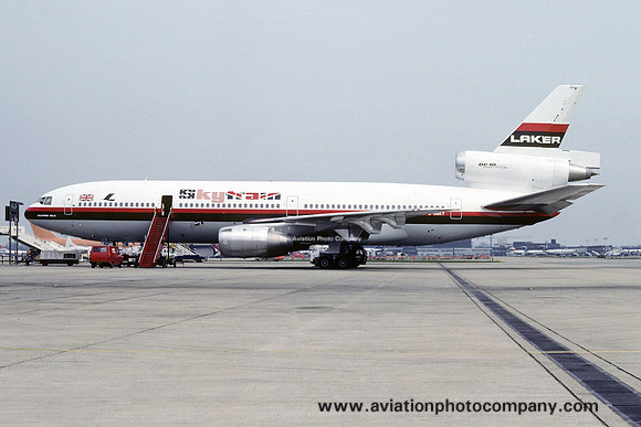 Laker Airways Douglas DC-10-10 G-GSKY at London Gatwick (1979)