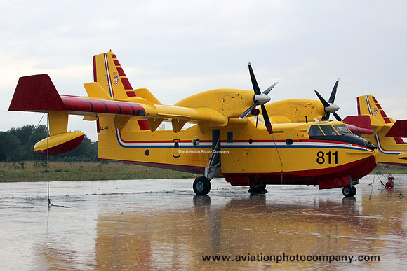 Croatian Air Force PPE Canadair CL-415 811 at Zadar (2014)