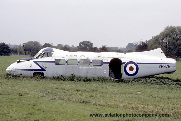 RAF De Havilland Devon C.2 VP976 dumped at Northolt (1985)