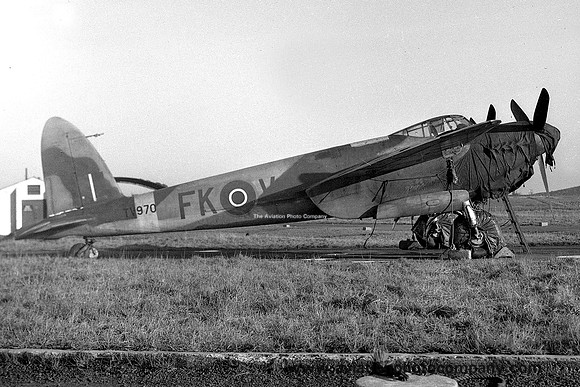 RAF 219 Squadron De Havilland Mosquito T.3 TV970/FK-V (1946)