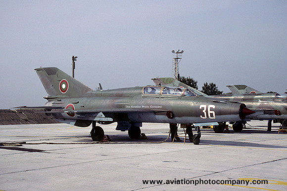 Bulgarian Air Force Mikoyan MiG-21UM 36 (2002)