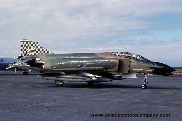 USAF 57 FIS McDonnell F-4C Phantom 63-7412 at Keflavik (1977)