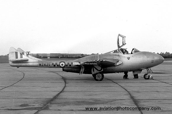 RAF 63 Squadron De Havilland Vampire T.11 WZ421/T (1958)