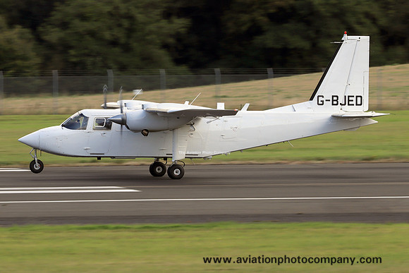FR Aviation Britten-Norman BN-2T Islander G-BJED at Prestwick (2022)