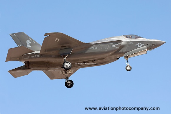 US Marines VMFA-121 Lockheed F-35B 169167/VK-03 at MCAS Yuma (2016)
