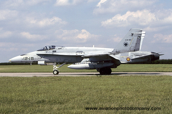 Spanish Air Force Ala 12 McDonnell Douglas EF-18A Hornet C.15-60/12-18 at RAF Waddington (2004)