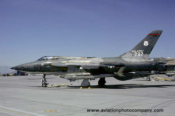 USAF New Jersey ANG 141 TFS Republic F-105B Thunderchief 57-5797 (1980)