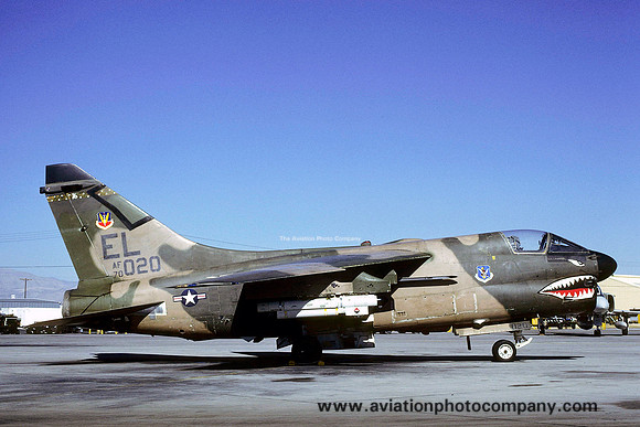 USAF 23 TFW 76 TFS LTV A-7D Corsair 70-1020/EL at Nellis AFB (1980)