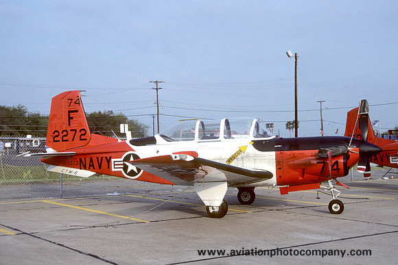 US Navy CTW-6 Beech T-34C Turbo Mentor 162272/F-74 (1985)