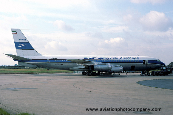 Kuwait Airways (leased from British Midland) Boeing 707-321F G-AZWA (1977)