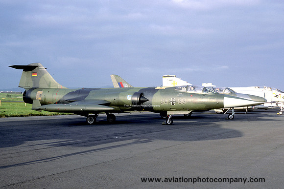 German Air Force JBG34 Lockheed F-104G Starfighter 24+38 (1987)