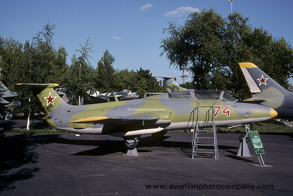 Soviet Air Force Aero L-29 74 red displayed at Saratov (2003)
