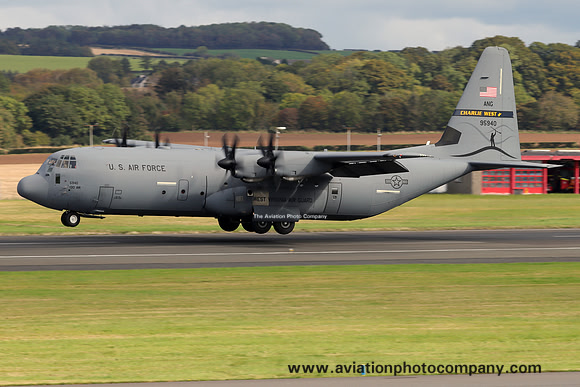 USAF West Virginia ANG 130 AS Lockheed C-130J-30 Hercules 19-5940 at Prestwick (2024)