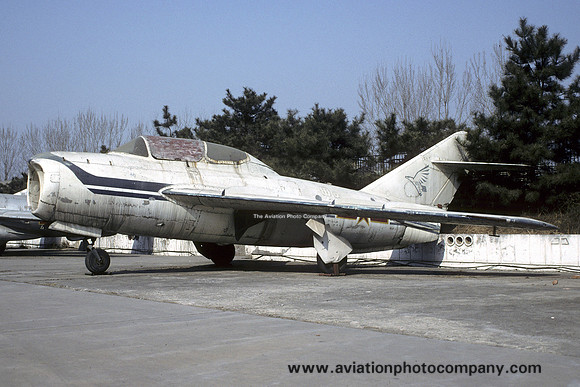 PLAAF Chengdu JJ-5 507 displayed at Datangshan (1997)