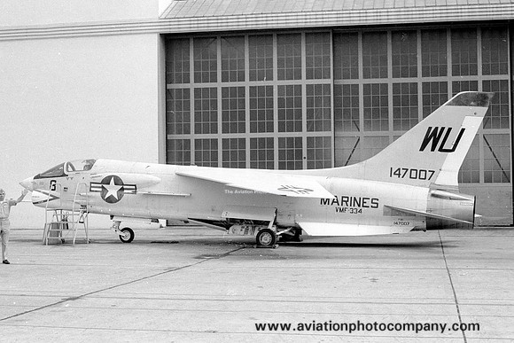 US Marines VMF-334 Chance F-8C Crusader 147007/WU-8