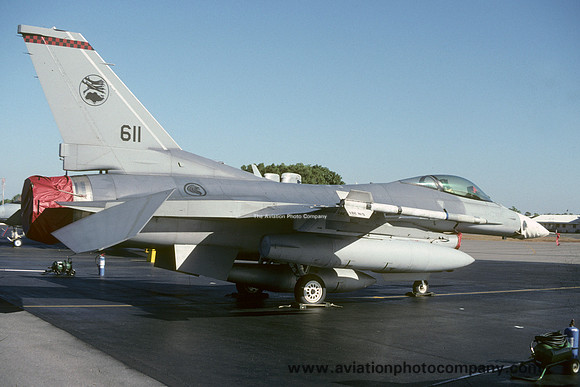 Singapore Air Force 140 Squadron GD F-16A Fighting Falcon 611 (2000)