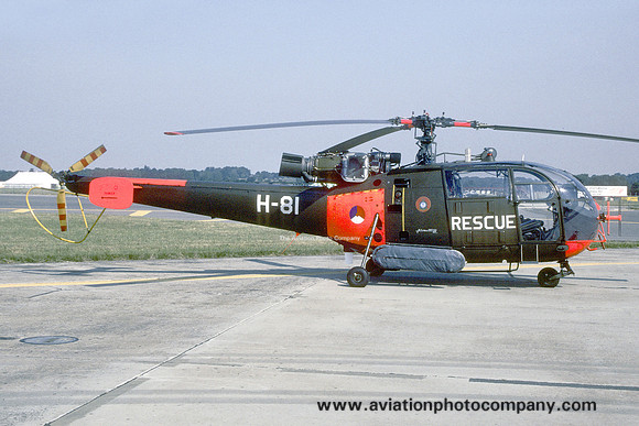 Dutch Air Force SAR Sud Alouette III H-81 (1989)