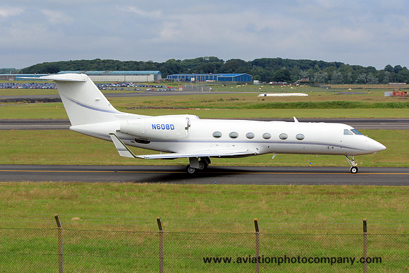 Gulfstream 450 N608D at Prestwick (2013)