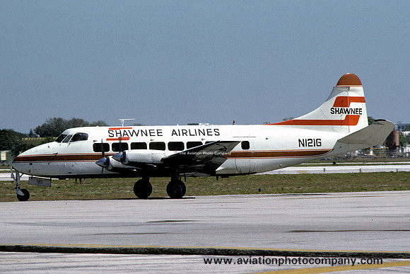 Shawnee Airlines De Havilland Heron 2V (Riley) N121G (1979)