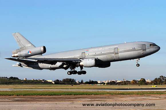 Dutch Air Force 334 Squadron McDonnell Douglas KDC-10 T-264 at Malta Luqa IAP (2009)