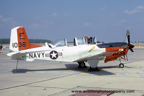 US Navy TAW-5 Beech T-34C Mentor 161036/E (1984)