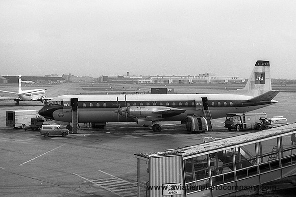 British European Airways Vickers Vanguard G-APEF at London Heathrow