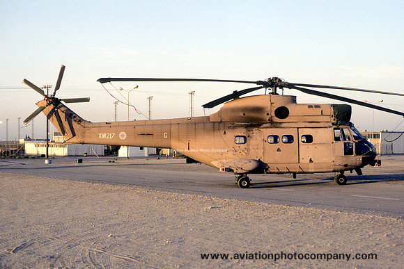 RAF Westland Puma HC.1 XW217/G during Operation Granby (1990)