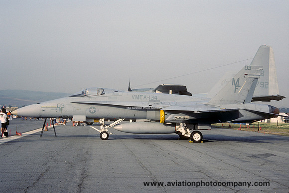 US Marines VMFA-134 McDonnell Douglas F/A-18A Hornet 161706/MF-03 (1992)