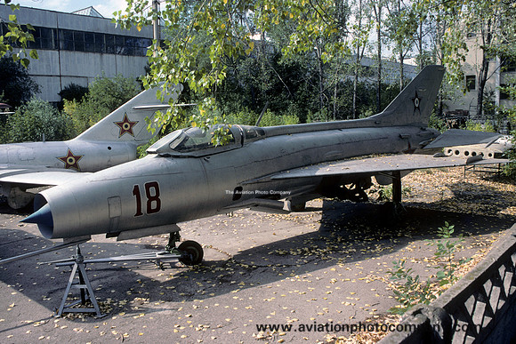 Romanian Air Force Mikoyan MiG-21F 18 displayed at Baneasa (2003)