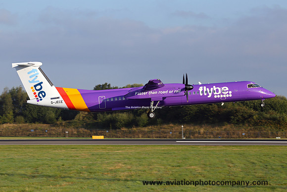FlyBe DHC-8-400 G-JECE at Manchester (2014)