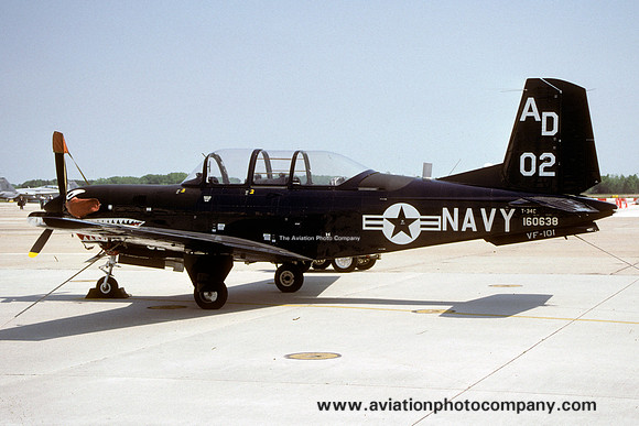 US Navy VF-101 Beech T-34C Mentor 160639/AD-02 (2001)