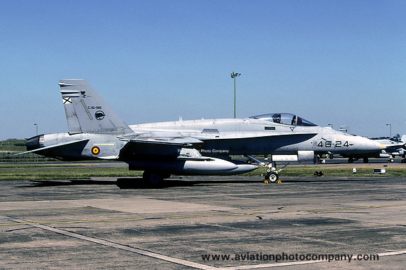 Spanish Air Force Ala 46 McDonnell Douglas F/A-18A Hornet C.15-96/46-24 at RAF Waddington (2003)