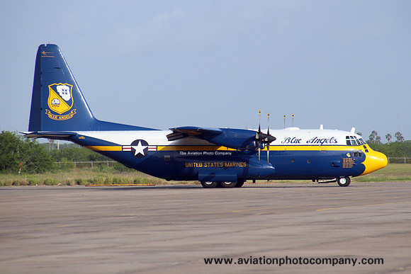 US Marines Blue Angels Lockheed KC-130T Hercules 164763 at the NAS Kingsville Airshow (2016)