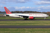 Omni Air International Boeing 777-2U8ER N828AX at Prestwick (2024)