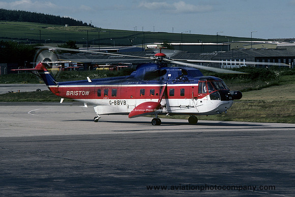 Bristow Helicopters Sikorsky S-61N G-BBVB at Aberdeen (1978)
