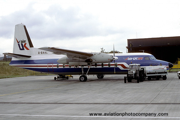 Air UK Fokker F-27-200 Friendship G-BAKL (1984)