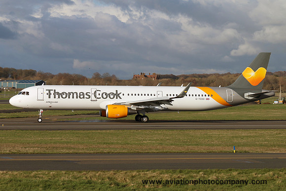 Thomas Cook Airbus A321-200 G-TCDO at Prestwick (2016)