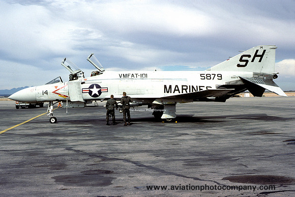 US Marines VMFAT-101 McDonnell F-4J Phantom 155879/SH-14 (1981)