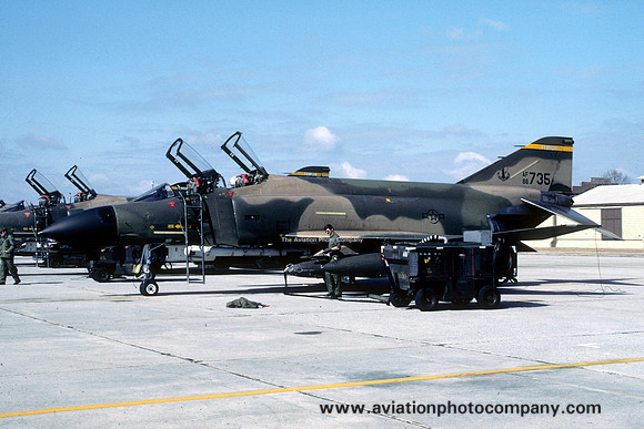 USAF Georgia ANG 128 TFS McDonnell F-4D Phantom 66-7735 (1985)