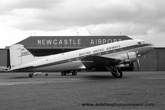 British United Airways Douglas DC-3 Dakota G-AMPZ (1961)
