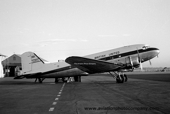 British United Airways Douglas DC-3 Dakota G-AMYX (1963)