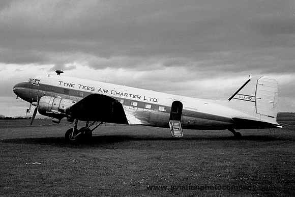 Tyne Tees Air Charter Douglas DC-3 Dakota G-AJHZ (1962)