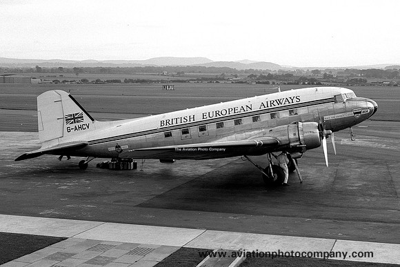 British European Airways Douglas DC-3 Dakota G-AHCV (1960)