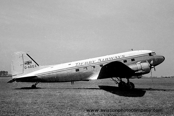 Derby Airways Douglas DC-3 Dakota G-AOGZ (1962)