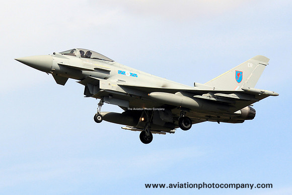 RAF 6 Squadron BAE Typhoon FGR.4 ZK348/ER at Prestwick (2014)