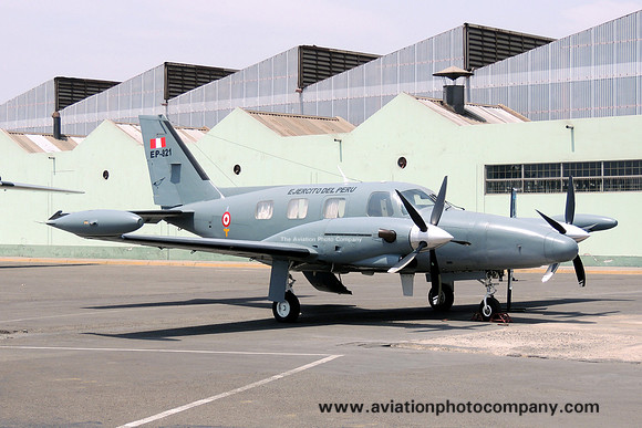 Peruvian Army Piper PA-31T EP-821 at Lima Callao (2014)