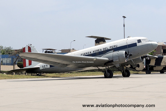 Peruvian Air Force Douglas C-47 Dakota 62-357 at the Las Palmas Museum (2014)